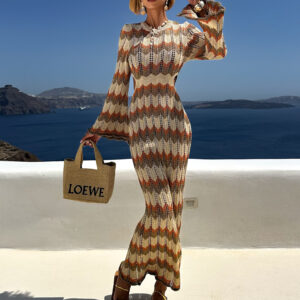 Zlaté dlouhé třpytivé šaty GARRYN s průstřihy Velikost: ONESIZE