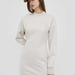 Calvin Klein dámské béžové šaty J20J221637 XS