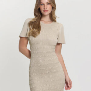 Guess dámské béžové šaty W5GK34KCSA2 L