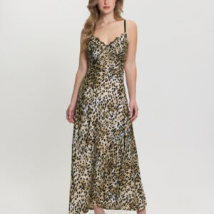 Guess dámské  šaty s leopardím vzorem W5GT10WF1T2 S