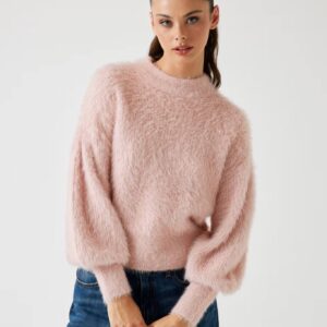 Guess dámský světle růžový svetr W4BR25Z3BH0-G66B L