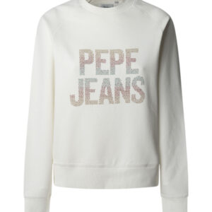 Pepe Jeans dámská krémová mikina PL581488808 XS