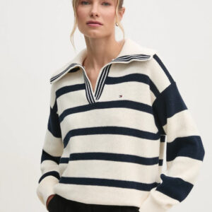 Tommy Hilfiger dámský pruhovaný svetr WW0WW44451 L