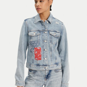 Tommy Jeans dámská modrá džínová bunda DW0DW20116 M