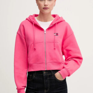 Tommy Jeans dámská růžová mikina DW0DW21355 L