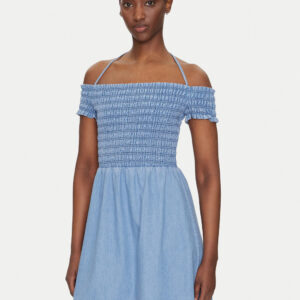 Tommy Jeans dámské modré džínové šaty DW0DW20677 S