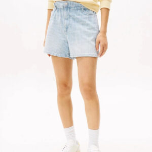 Tommy Jeans dámské modré pruhované džínové šortky DW0DW20085 30/NI