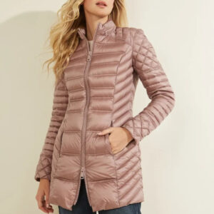 Guess dámská lehká starorůžová bunda W2RL25WEGN0 S