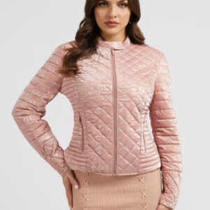 Guess dámská růžová bunda W3RL15WEP10 L