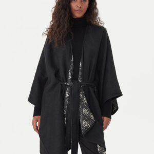 Guess dámské černé pončo AW5422POL03-BLA T/U