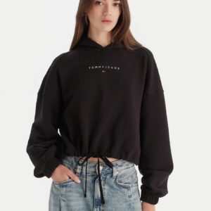 Tommy Jeans dámská černá mikina DW0DW21607BDS L