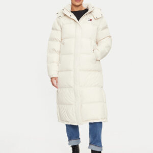 Tommy Jeans dámská krémová bunda DW0DW18860 S