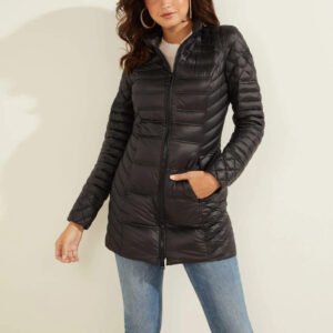 Guess dámská lehká černá bunda W2RL25WEGN0 S