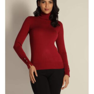 Guess dámský vínový svetr W2BR53Z2V62 L