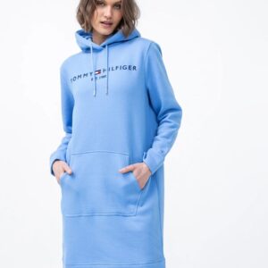 Tommy Hilfiger dámské modré mikinové šaty WW0WW30061 S