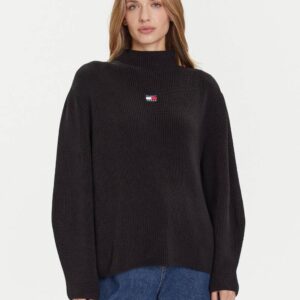 Tommy Jeans dámský černý svetr DW0DW21676BDS XL