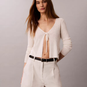 Calvin Klein dámské krémové šortky LV047F632G67U 10