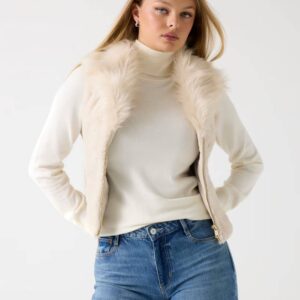 Guess dámská krémová vesta W5BL0IKCP70-F14G S