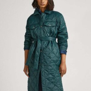 Pepe Jeans dámská zelená prošívaná bunda NASH PL402276692 XS