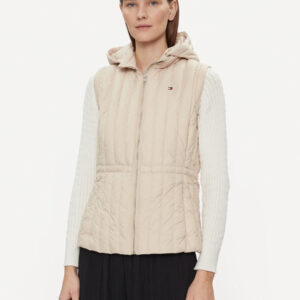 Tommy Hilfiger dámská krémová vesta WW0WW40485 L