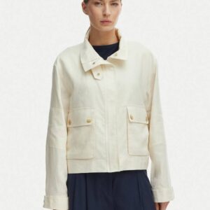 Tommy Hilfiger dámská lněná bunda WW0WW48616AEF L