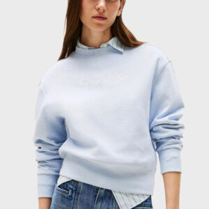 Tommy Hilfiger dámská světle modrá mikina WW0WW45743 S