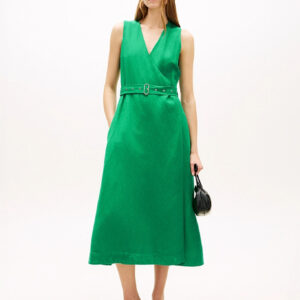 Tommy Hilfiger dámské zelené šaty WW0WW48951MS3 L