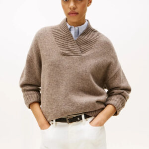 Tommy Hilfiger dámský béžový svetr WW0WW464330HK M-L