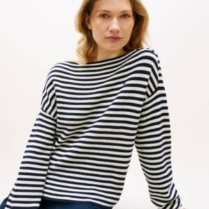 Tommy Hilfiger dámský pruhovaný svetr WW0WW484700Y5 L