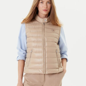 Dámská béžová vesta Tommy Hilfiger WW0WW45499AEG XS