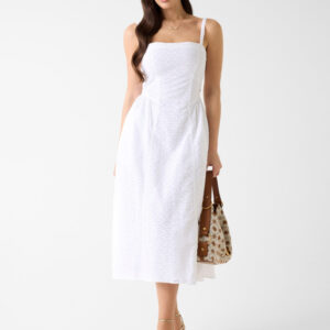 Guess dámské bílé šaty W6GK44W1884-G011 M