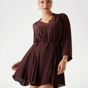 Guess dámské hnědé šaty W5BK51WGLA2-G1G5 M