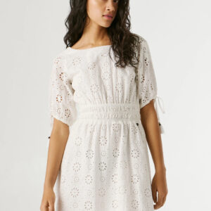 Pepe Jeans dámské bílé šaty CHIARA PL9537792-800 XS