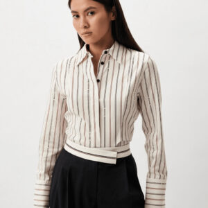 Tommy Hilfiger dámská pruhovaná košile WW0WW42297 38