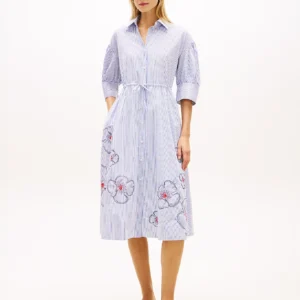 Tommy Hilfiger dámské pruhované šaty WW0WW505460Y9 L