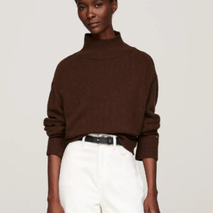 Tommy Hilfiger dámský hnědý svetr WW0WW43104 M