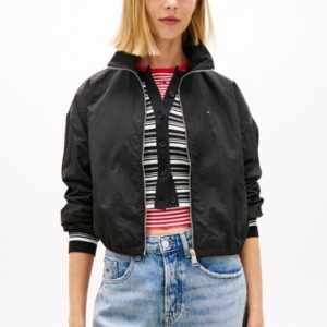 Tommy Jeans dámská černá přechodová bunda DW0DW22325BDS XL