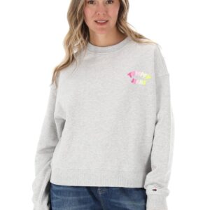 Tommy Jeans dámská šedá mikina DW0DW22366P08 M