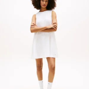 Tommy Jeans dámské bílé šaty DW0DW22343YBL L