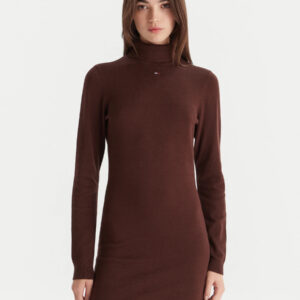 Tommy Jeans dámské hnědé úpletové šaty DW0DW21958GS7 M