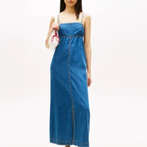Tommy Jeans dámské modré džínové šaty DW0DW223421A5 M
