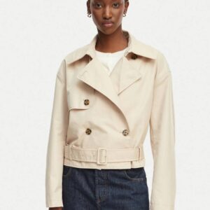 Tommy Jeans dámský béžový trenčkot DW0DW22322AES M