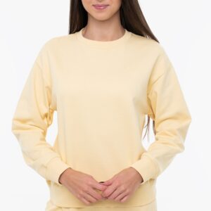Calvin Klein dámská žlutá mikina LV047B236G L