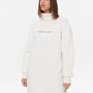 Calvin Klein dámské krémové teplákové šaty J20J222362 L