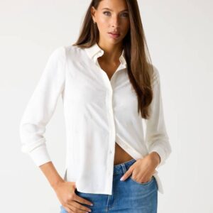 Guess dámská krémová košile W5BH80W2982-G012 S