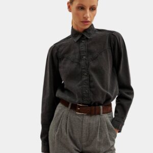 Pepe Jeans dámská černá košile PL30512360 XXS