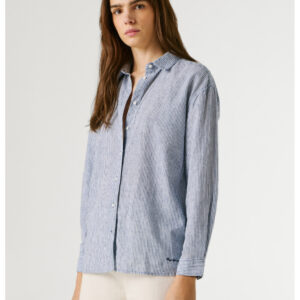 Pepe Jeans dámská modro-bílá pruhovaná košile PL3051395-562 L