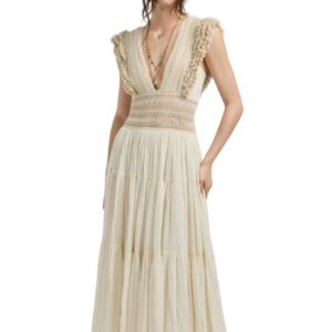 Pepe Jeans dámské krémové šaty OLGA PL9537857-811 S