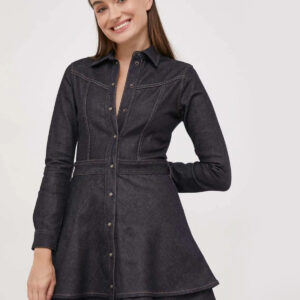 Pepe Jeans dámské modré džínové šaty PL953375000 M