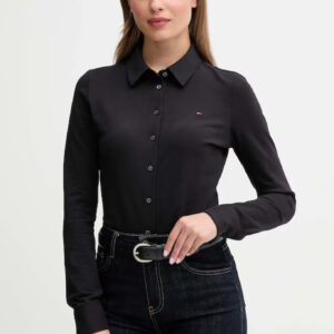 Tommy Hilfiger dámská černá košile WW0WW43528BDS XXL